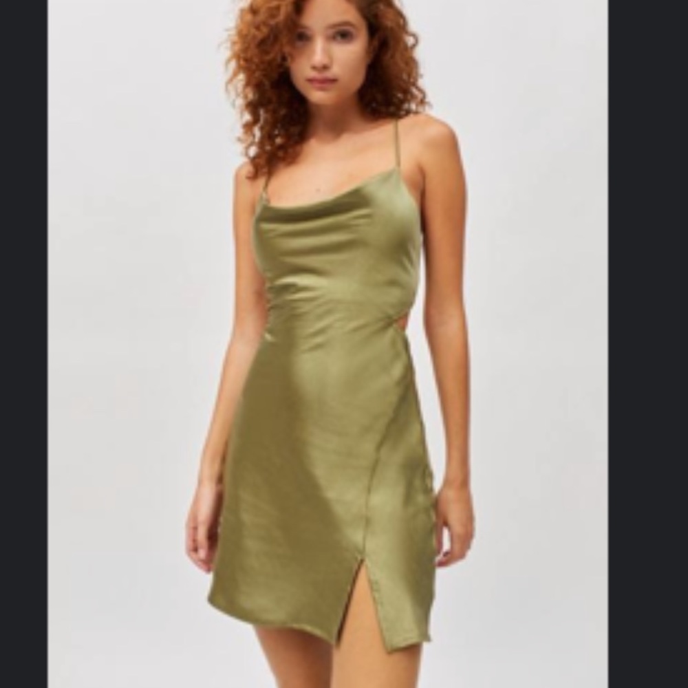 Urban outfitters Kiss The Sky Dua Cutout Slip Dress